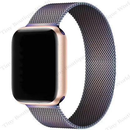 Milanese Strap for Apple Watch Band Ultra 2 49Mm 44Mm 40Mm 45Mm 41Mm 38Mm 44Mm Bracelet F or Iwatch Series 9 3 6 5 SE 7 8 Strap